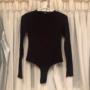 Stretchy Black cotton body suit